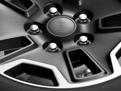 Jeep Wrangler Rubicon aniversary wheel 3D model