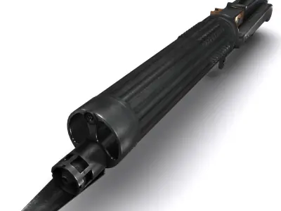 Vickers machine gun aircraft variant 3D model