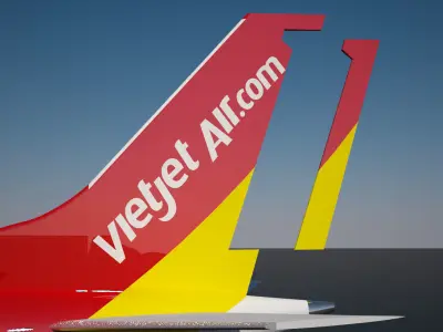 Vietjet boeing 737 max 200 3D model