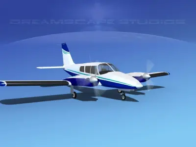 Piper PA-34 Seneca V01 3D model