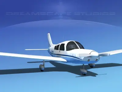 Piper PA-28-235 Cherokee  V07 3D model