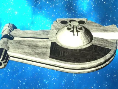 YT-2400 Low Poly Star Wars Legends Low-poly 3D model
