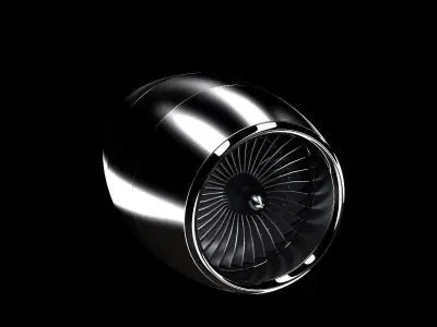 turbine aircraft 3D model