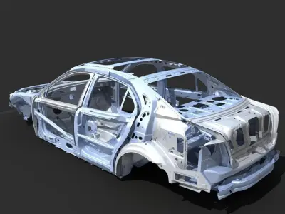 Car Frame 04 3D model