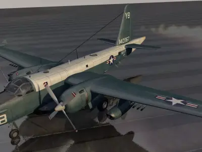 Lockheed P2V-7 Neptune - SP-2H 3D model