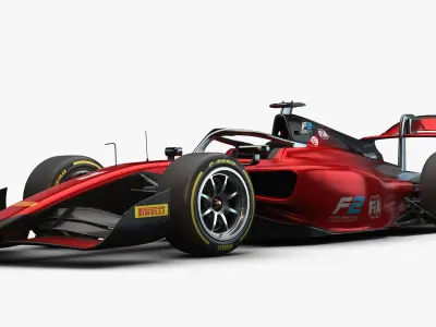 Dallara F2 2024 Template for Livery 3D model