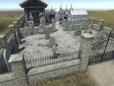 Graveyard Pack 1 Low-poly 3D model