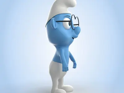 Brainy Smurf 3D model