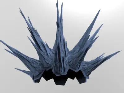 Dodecahedron Mountain wall mount 3D model