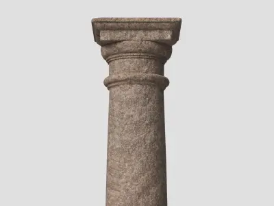 Granite Tuscan Column 3D model
