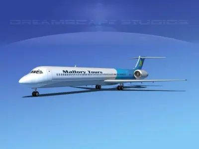 Douglas MD-80 Mallory Tours 3D model