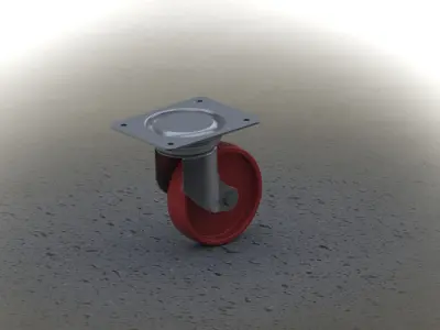 150 CASTOR SWIVEL WHEEL Free 3D model