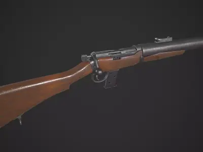 DeLisle Commando Low-poly 3D model