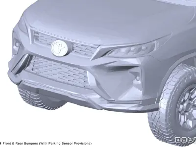 2024 TOYOTA Fortuner Legender 3D Scan Surface Data 3D model