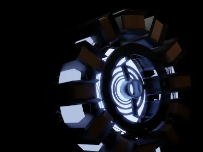 ArcReactor avengers iron man logo 3D model