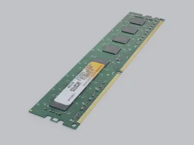 PC RAM Low-poly 3D model