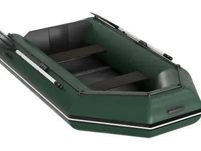 Inflatable Boat 2 BLENDER 3D Model Cycles 3D model