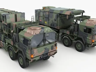 MAN MIM-104 Patriot battery 3D model