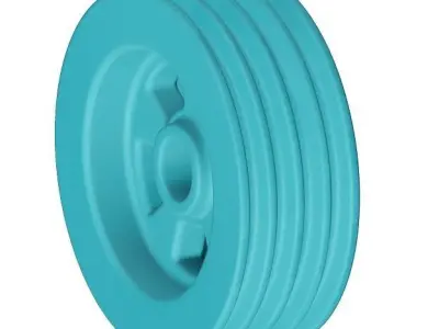 Plastic Pulley 3D model