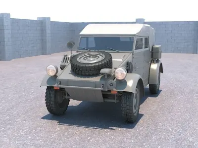 Volkswagen kubelwagen typ 82 3D model