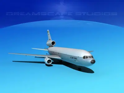 McDonnell Douglas KC-10 USAF 3 3D model