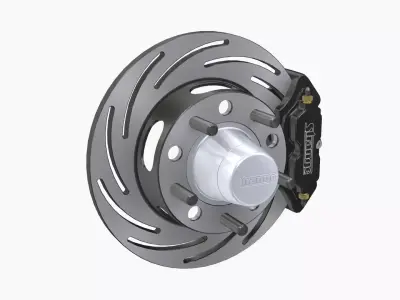 Strange Rear Brake Disc Low-poly 3D model