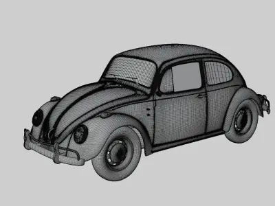 Old Car Model Free 3D model