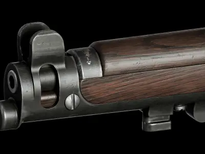 SMLE Mk3 Low-poly 3D model