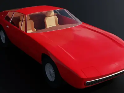 1967 Maserati Ghibli Classic Car Free 3D model
