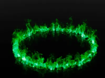 Free magic fire circle ring Free 3D model