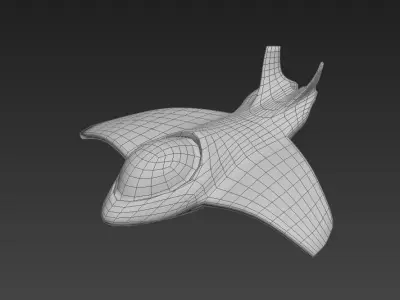 Space shuttle Free low-poly 3D model