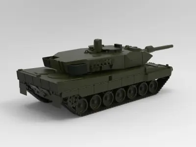 German Leopard tank 3D model
