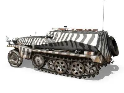 SDKFZ 253 - Beob Pz Wg  3D model