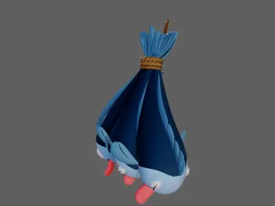  Slippery Fish Low-poly 3D model