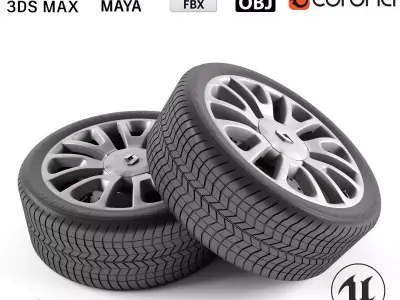 Renault Clio Wheel 3D model