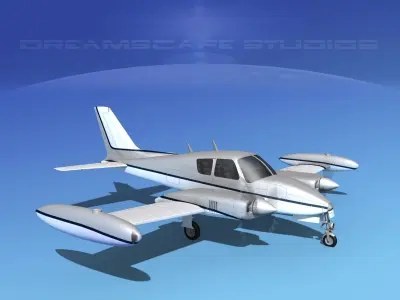 Cessna 310 V08 3D model
