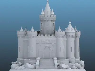 High-Detail Medieval Castle PM-108 3D print model