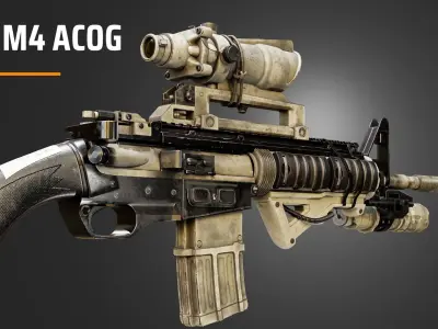 M4 Acog 3D model