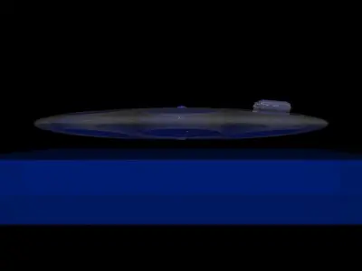 Triphibious Ground Effect Submarine Vehicle - Concept 3D model