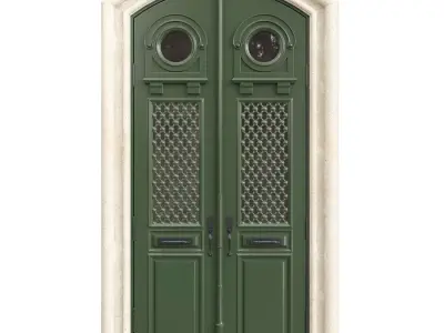 Entrance classic door 102 3D model