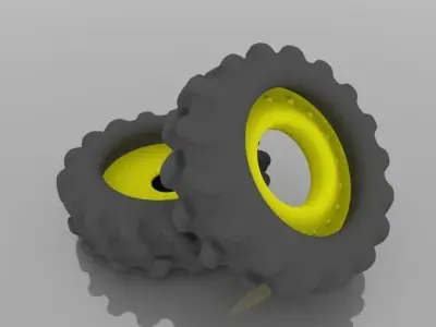 Truck Tyre - Maya Free low-poly 3D model