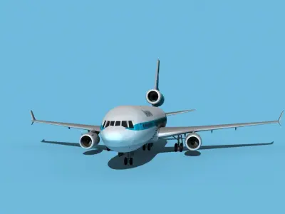 McDonnell Douglas MD-11 Transamerica 3D model
