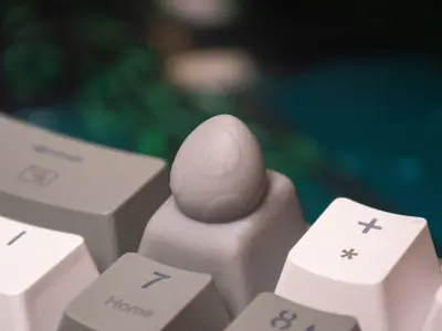 Yoshi Egg - keycap to print Free 3D print model