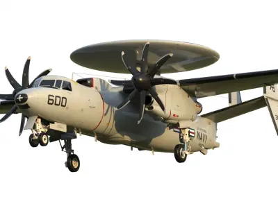 E-2 Hawkeye 3D model