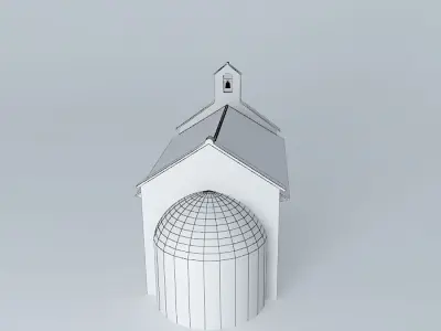 Small Church In Baska Island Of Krk Free 3D model