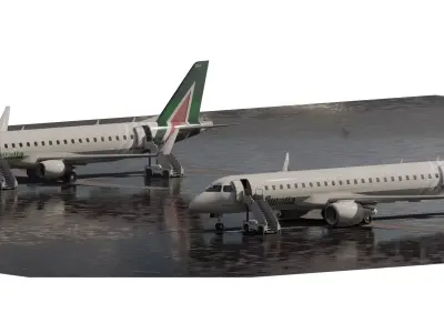 EMBRAYER 190 AND 175 2020 3D model