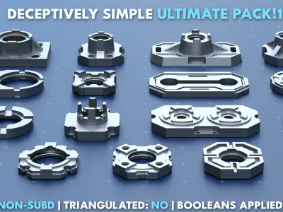 Simple Kitbash Bundle Ultimate Pack 1 3D model