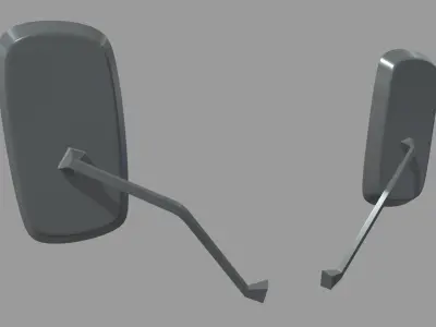 Truck Mirror 01 Low-poly 3D model
