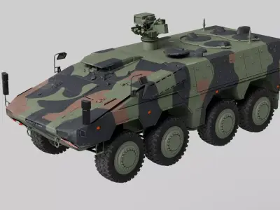 Boxer GTK Carrier Low-poly 3D model