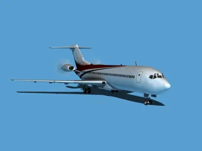 Boeing 7X7-2 Jet Fan V204 3D model